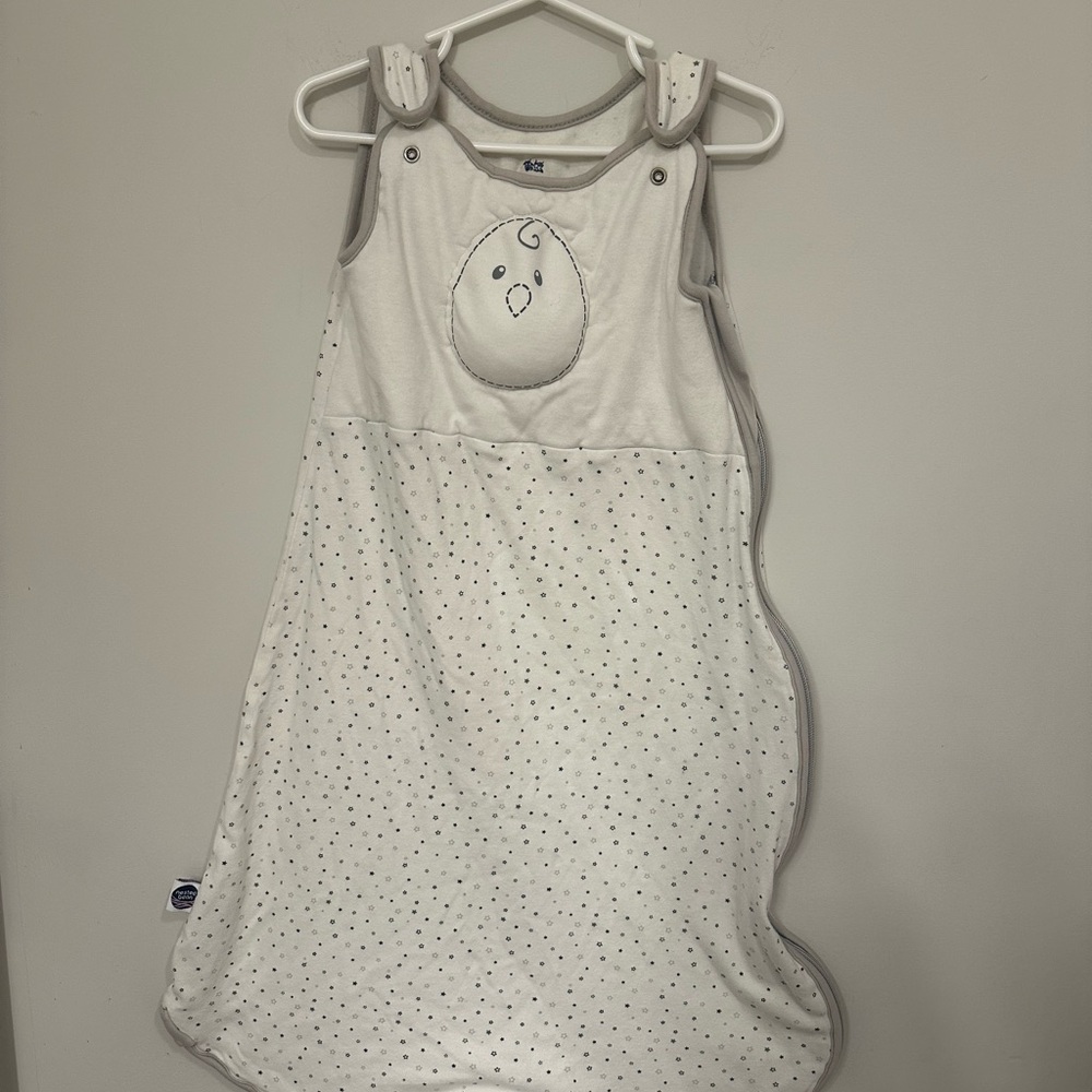 Nested Bean White and Gray Sleep Sack